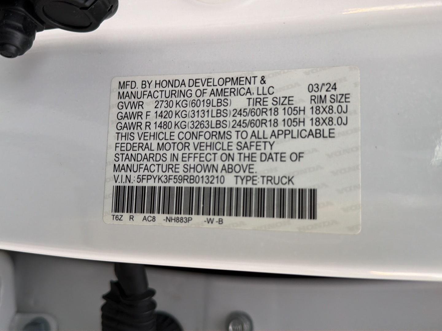 Used 2024 Platinum White Pearl Honda RTL image 41