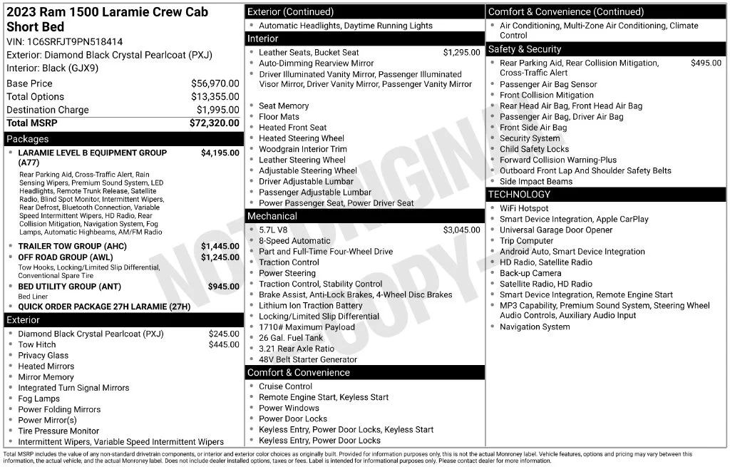 Used 2023 Black Ram Laramie image 32