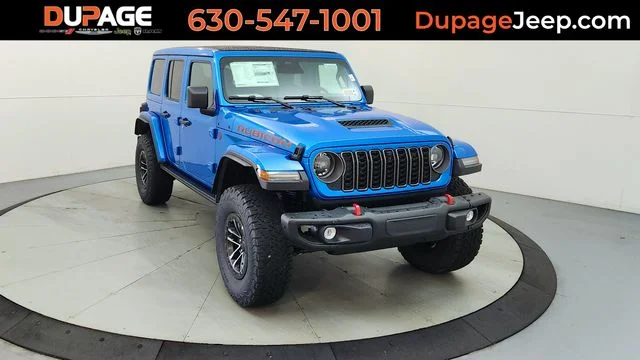 New 2026 Hydro Blue Pearl-Coat Exterior Paint Jeep Rubicon X video 1