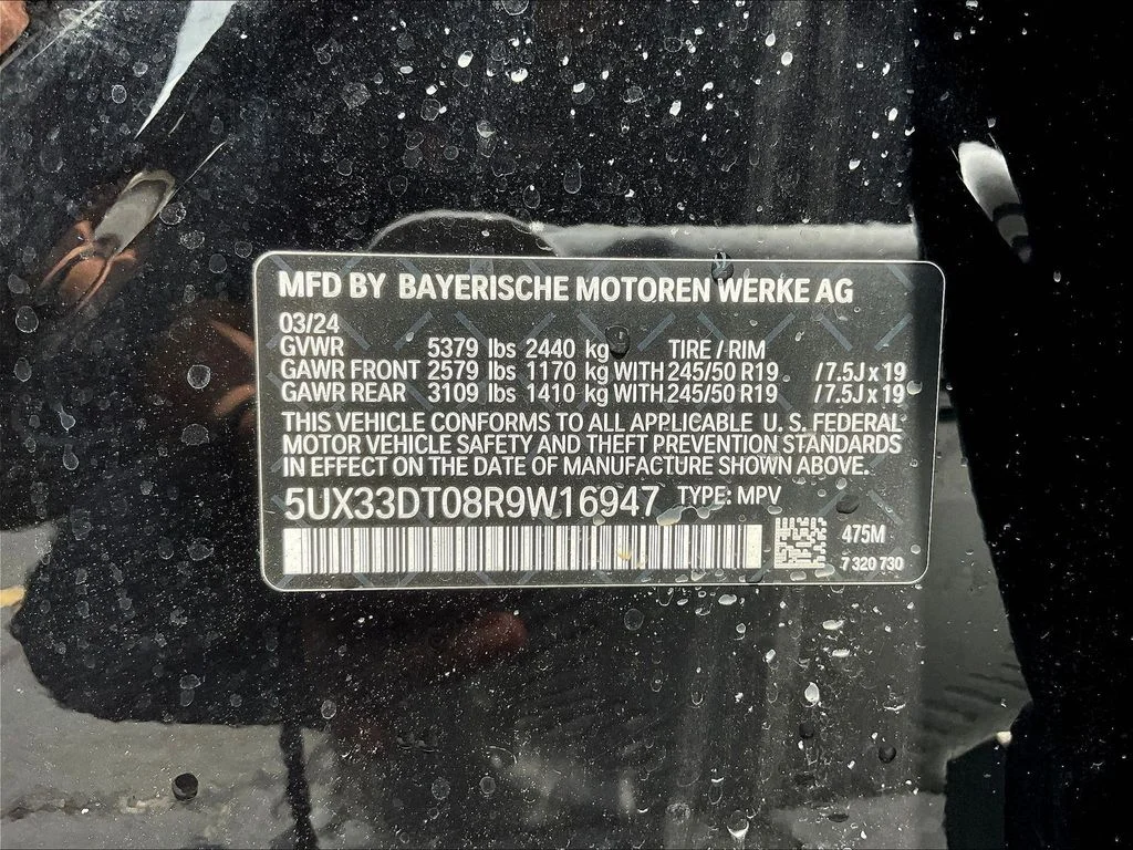 Used 2024 Black Sapphire Metallic BMW xDrive30i image 18