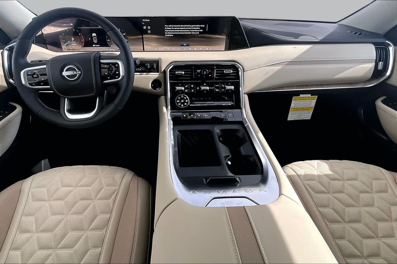 New 2026 Everest White TriCoat / Super Black Two-tone Nissan Platinum Reserve image 5