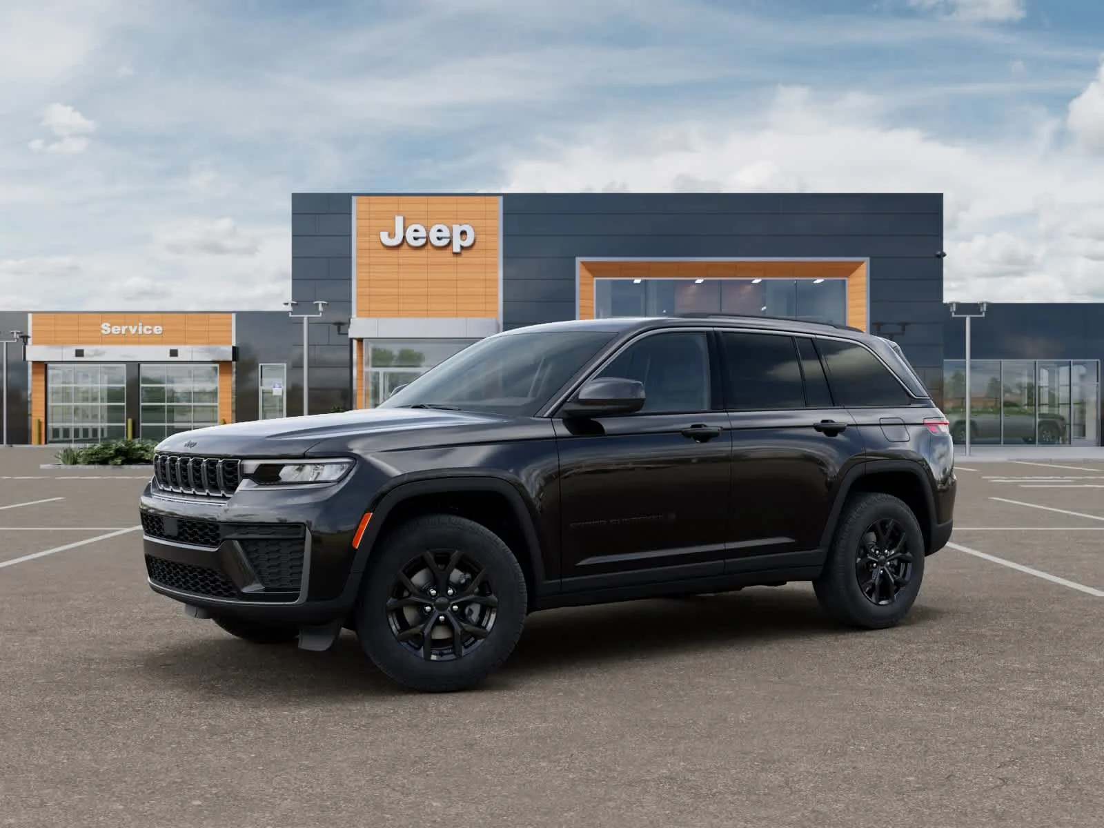New 2026 Diamond Black Crystal Pearlcoat Jeep Laredo Altitude image 2
