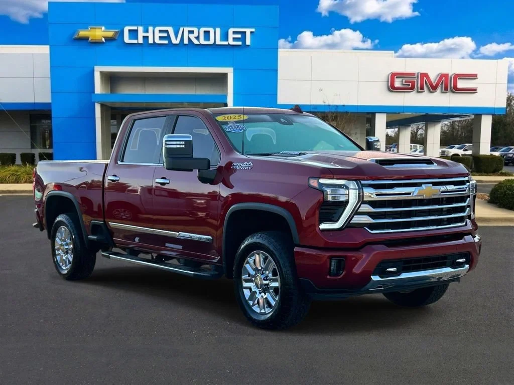 Used 2025 Radiant Red Tintcoat Chevrolet High Country image 1