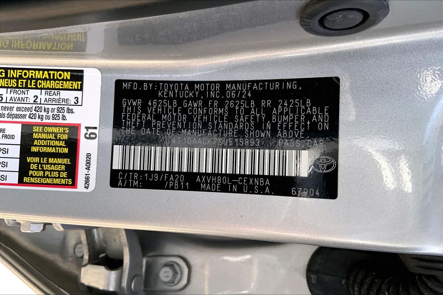 Used 2025 Celestial Silver Metallic Toyota LE image 33