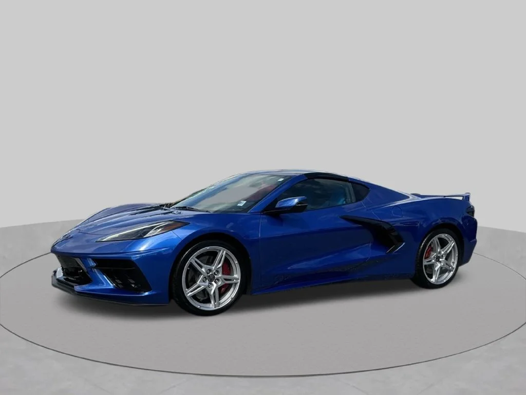 Used 2021 Blue Chevrolet Stingray image 2