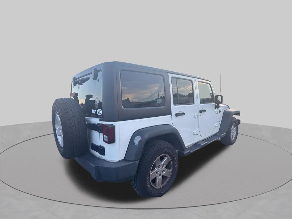 Used 2018 White Jeep Unlimited Sport image 5