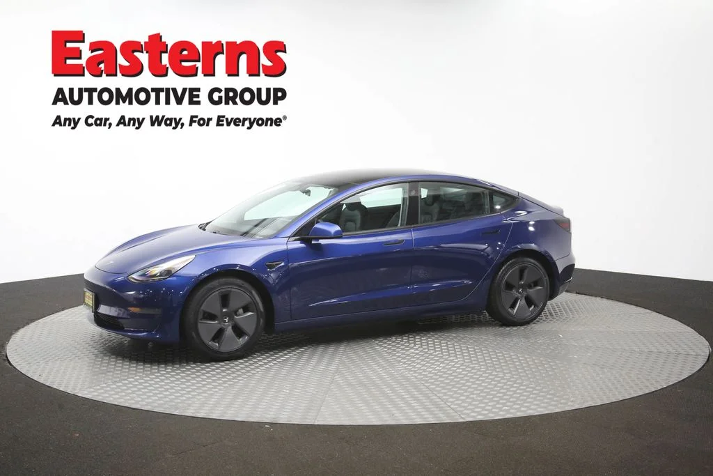 Used 2021 Blue Tesla Standard Range Plus image 52