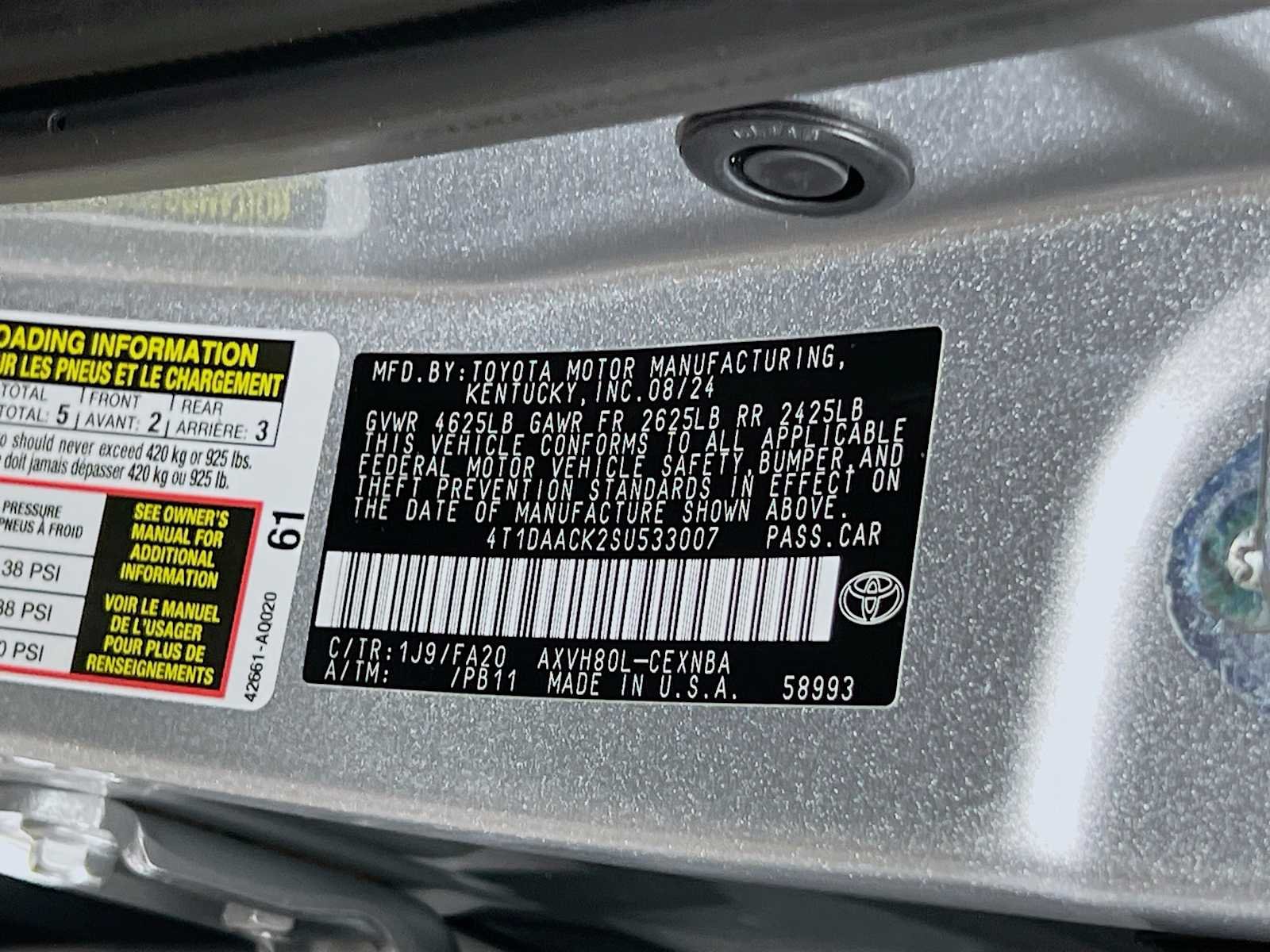 Used 2025 Celestial Silver Metallic Toyota LE image 22