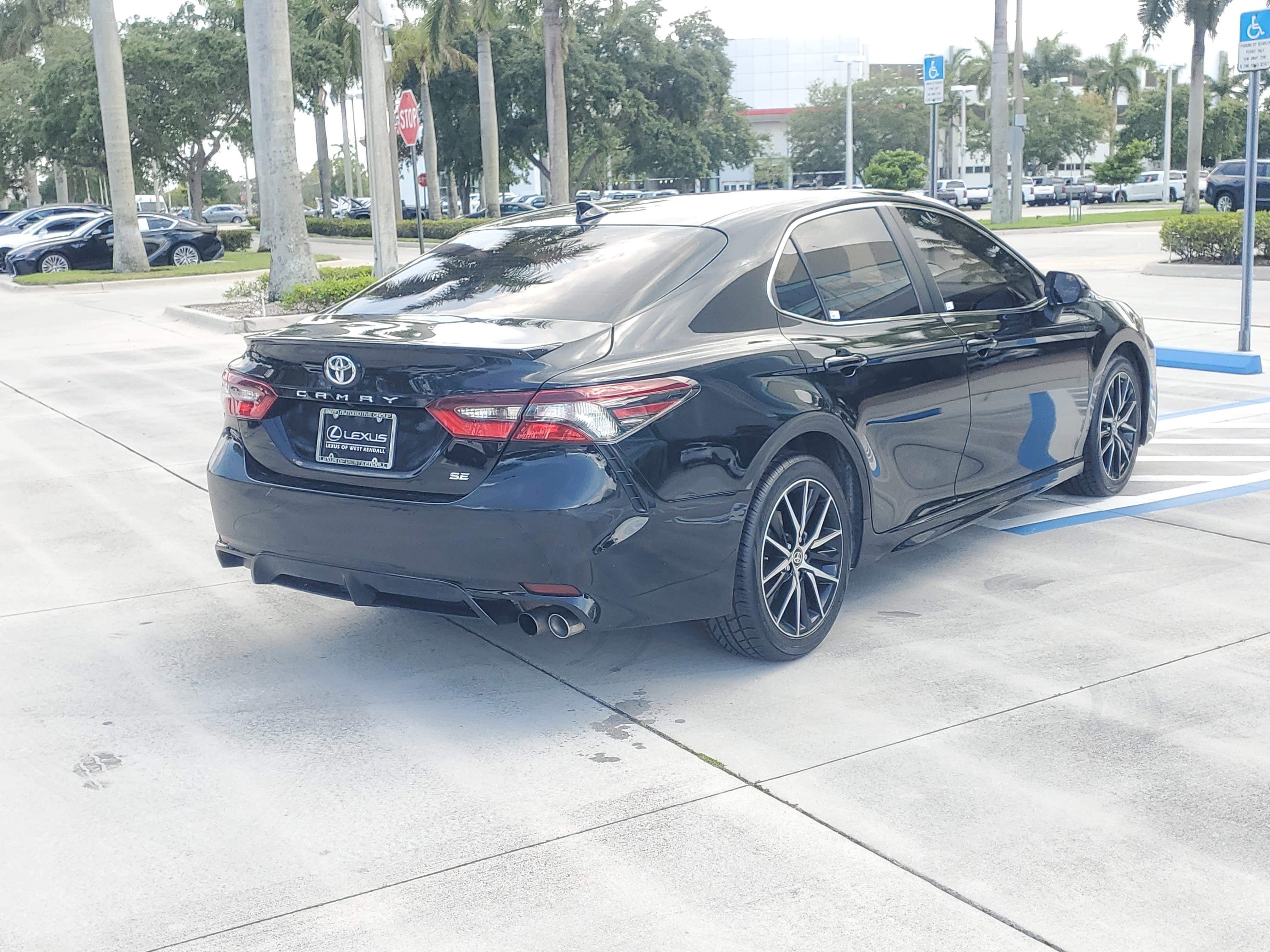 Used 2024 Midnight Black Metallic Toyota SE image 10