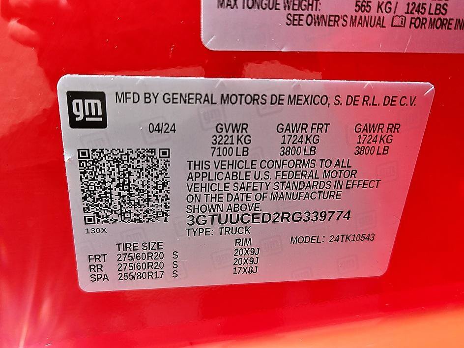 Used 2024 Cardinal Red GMC Elevation image 24