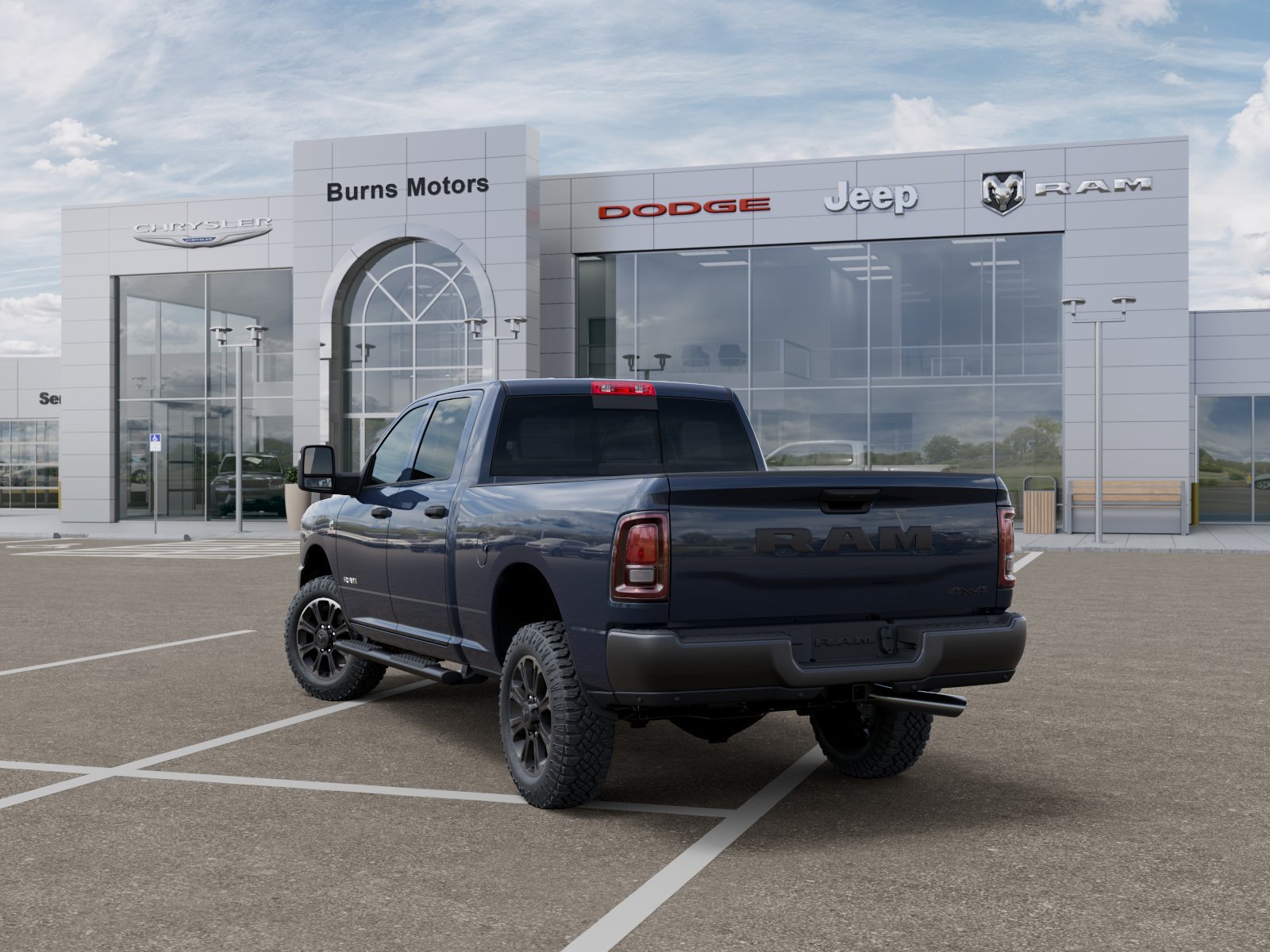 New 2027 Forged Blue Metallic Exterior Paint Ram Warlock image 3