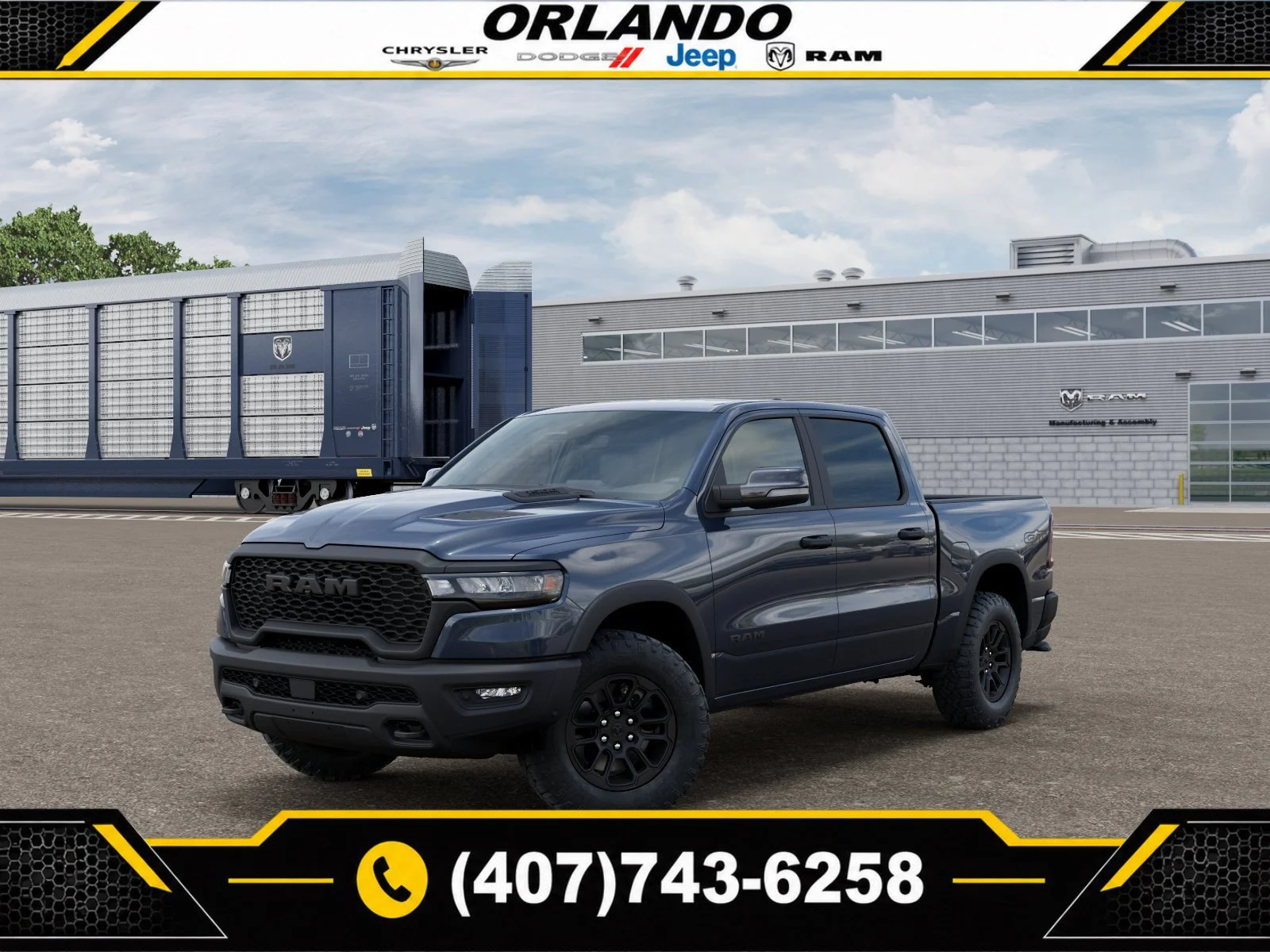 New 2027 Forged Blue Metallic Ram Rebel image 1