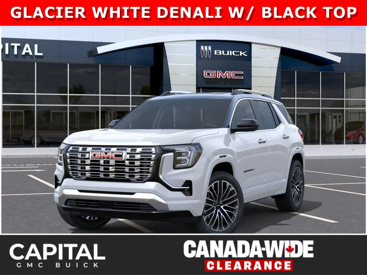 New 2027 GLACIER WHITE TRICOAT GMC AWD Denali image 1