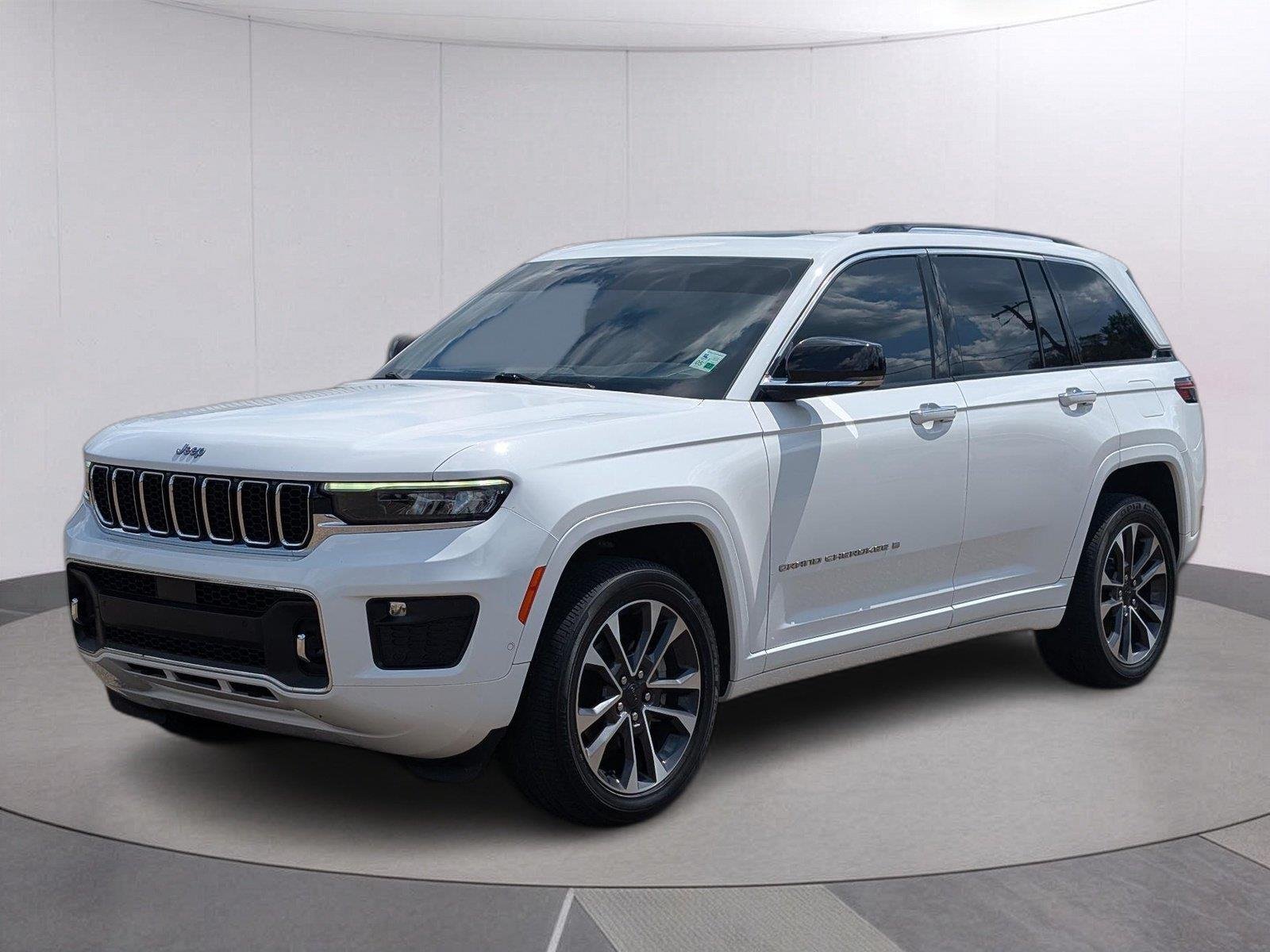 Used 2023 Bright White Clearcoat Jeep Overland image 1