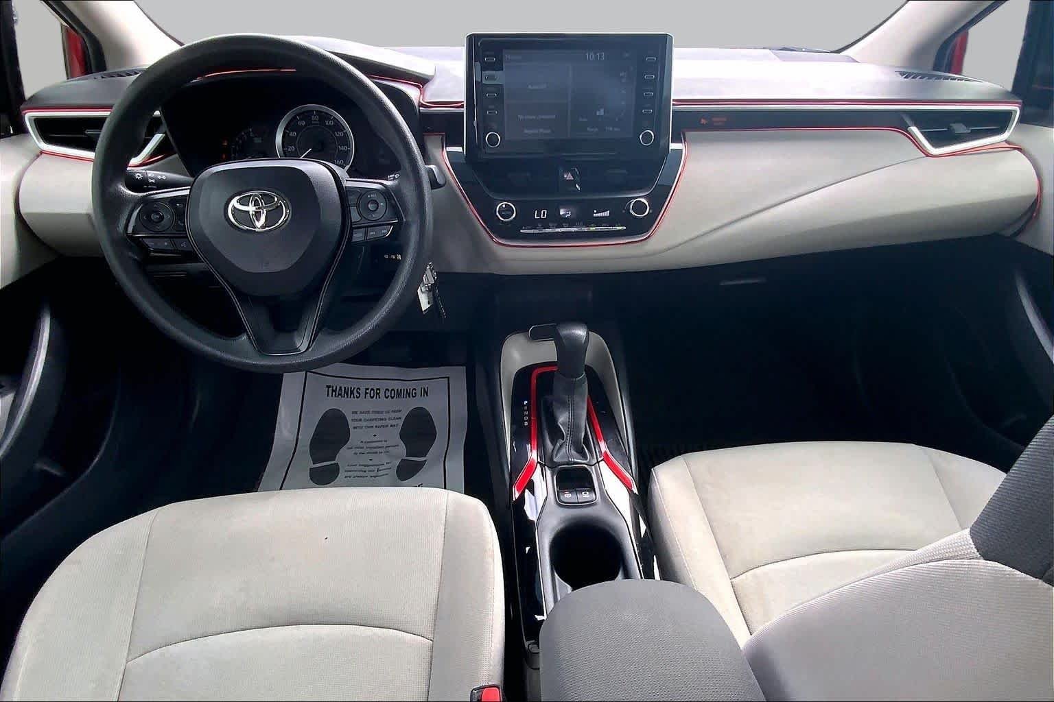 Used 2020 Barcelona Red Metallic Toyota LE image 14
