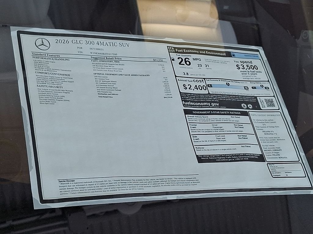 New 2026 Red Mercedes-Benz GLC 300 image 25