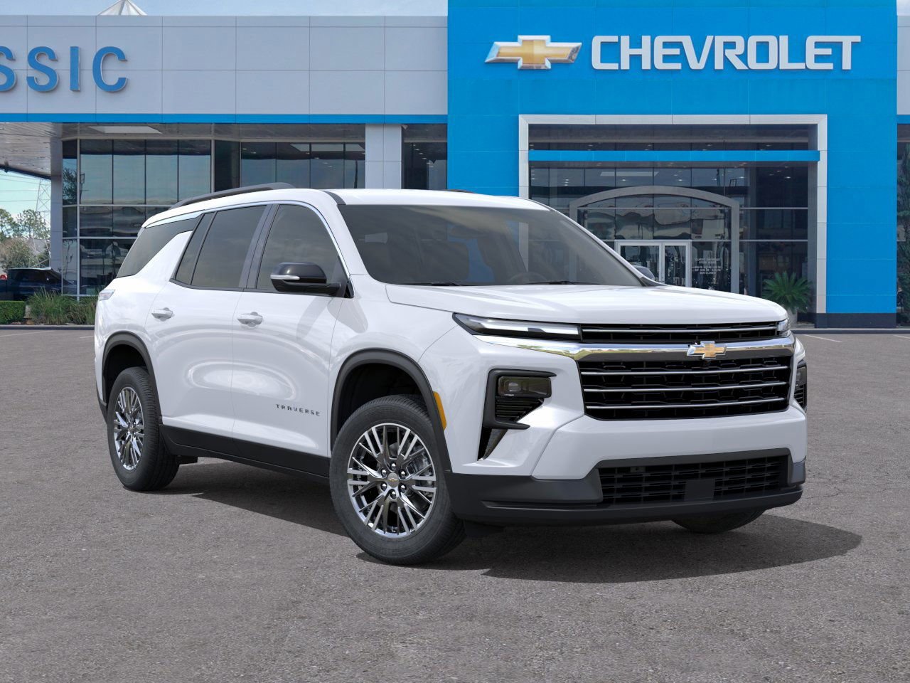2026 Chevrolet Traverse LT White at Classic Elite Chevrolet Sugar Land