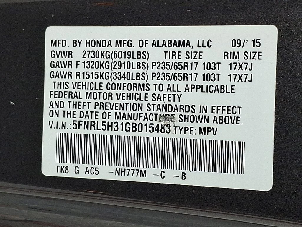 Used 2016 Gray Honda SE image 27