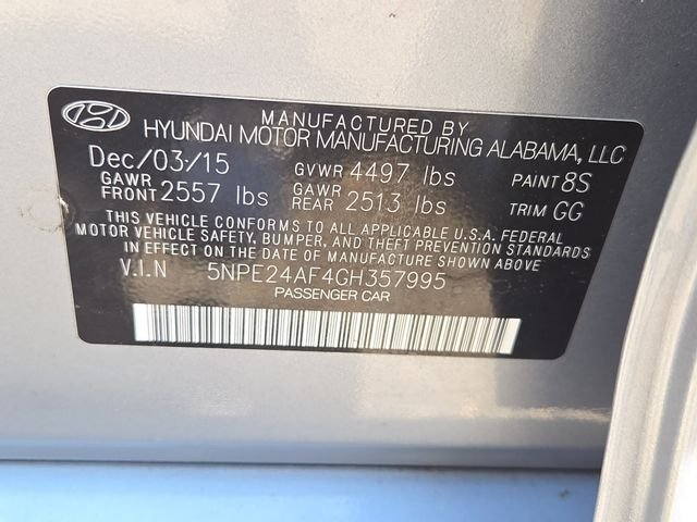 Used 2016 Gray Metallic Hyundai SE image 7