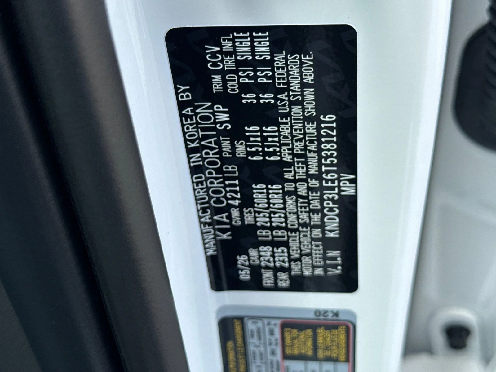 New 2026 White Kia LX image 31