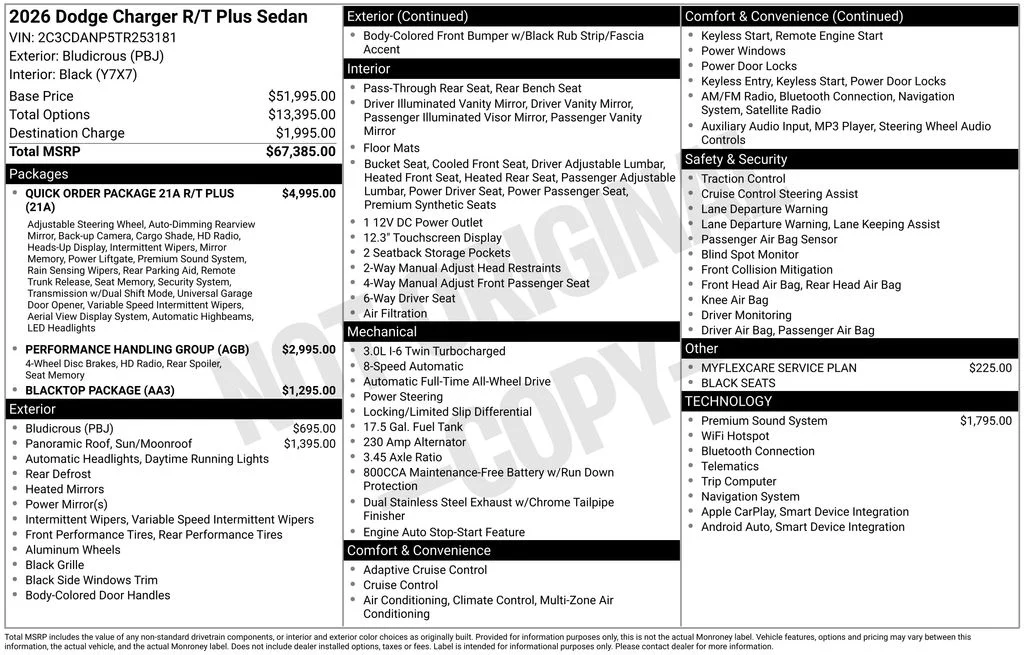 New 2026 Bludicrous Exterior Paint Dodge R/T Plus image 7