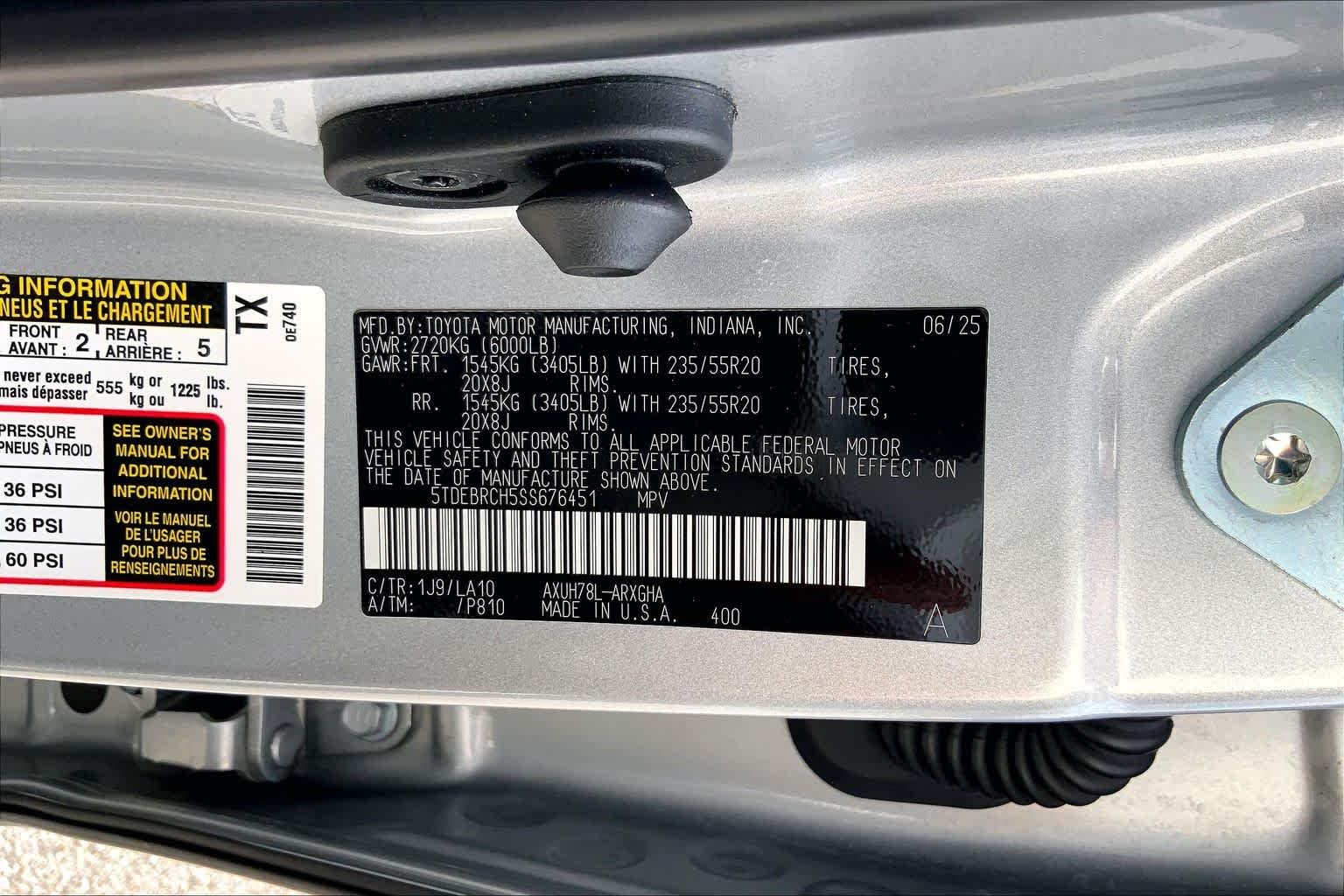 Used 2025 Celestial Silver Metallic Toyota Hybrid Platinum image 36