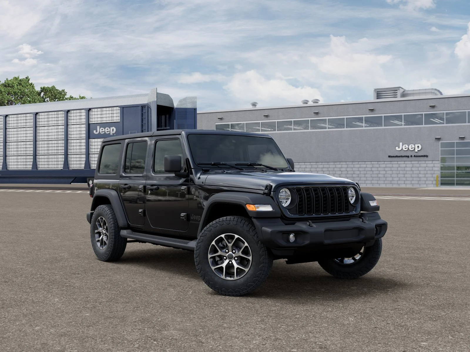 New 2026 Black Clear-Coat Exterior Paint Jeep Sport S image 3