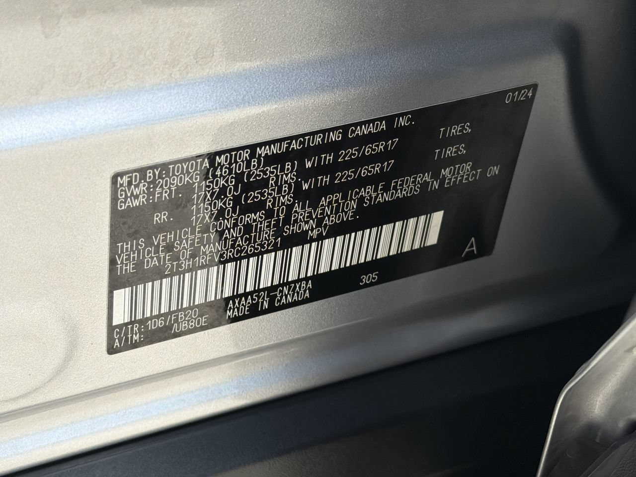 Used 2024 Silver Sky Metallic Toyota LE image 30