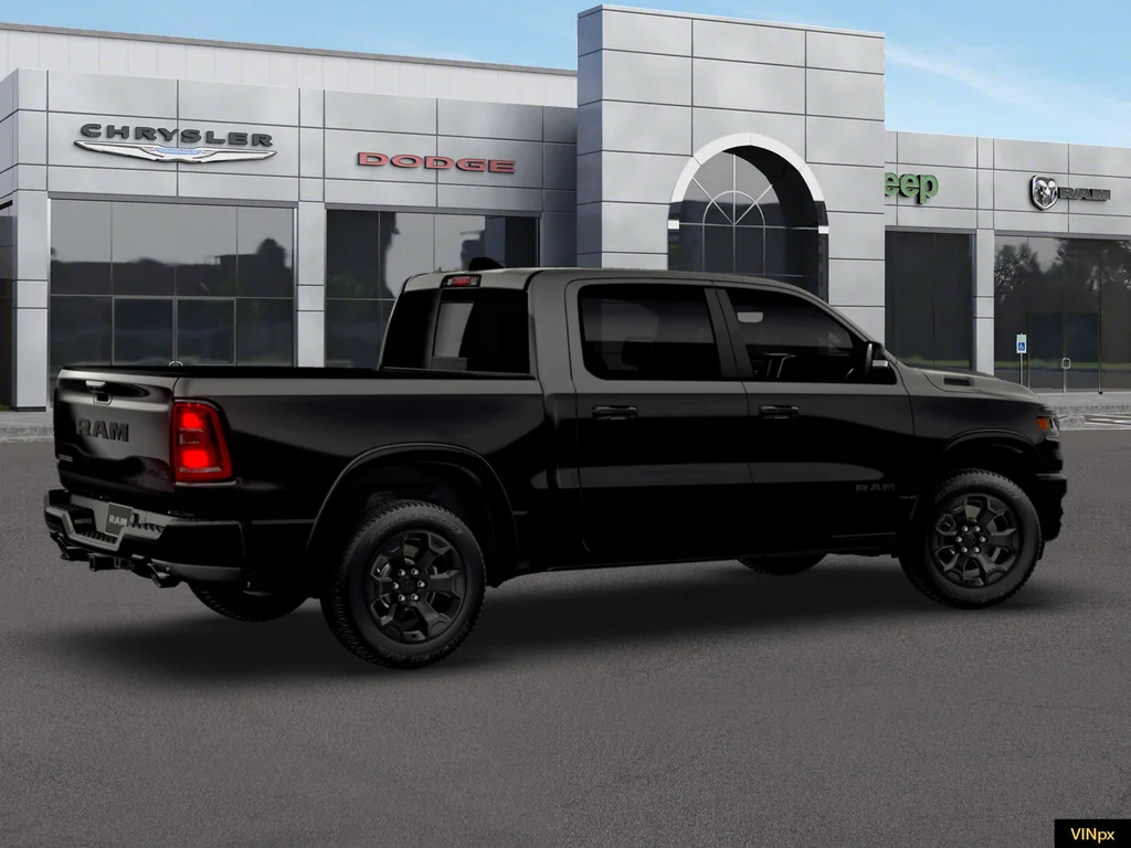 New 2026 Diamond Black Crystal Pearl-Coat Exterior Paint RAM Big Horn/Lone Star image 8