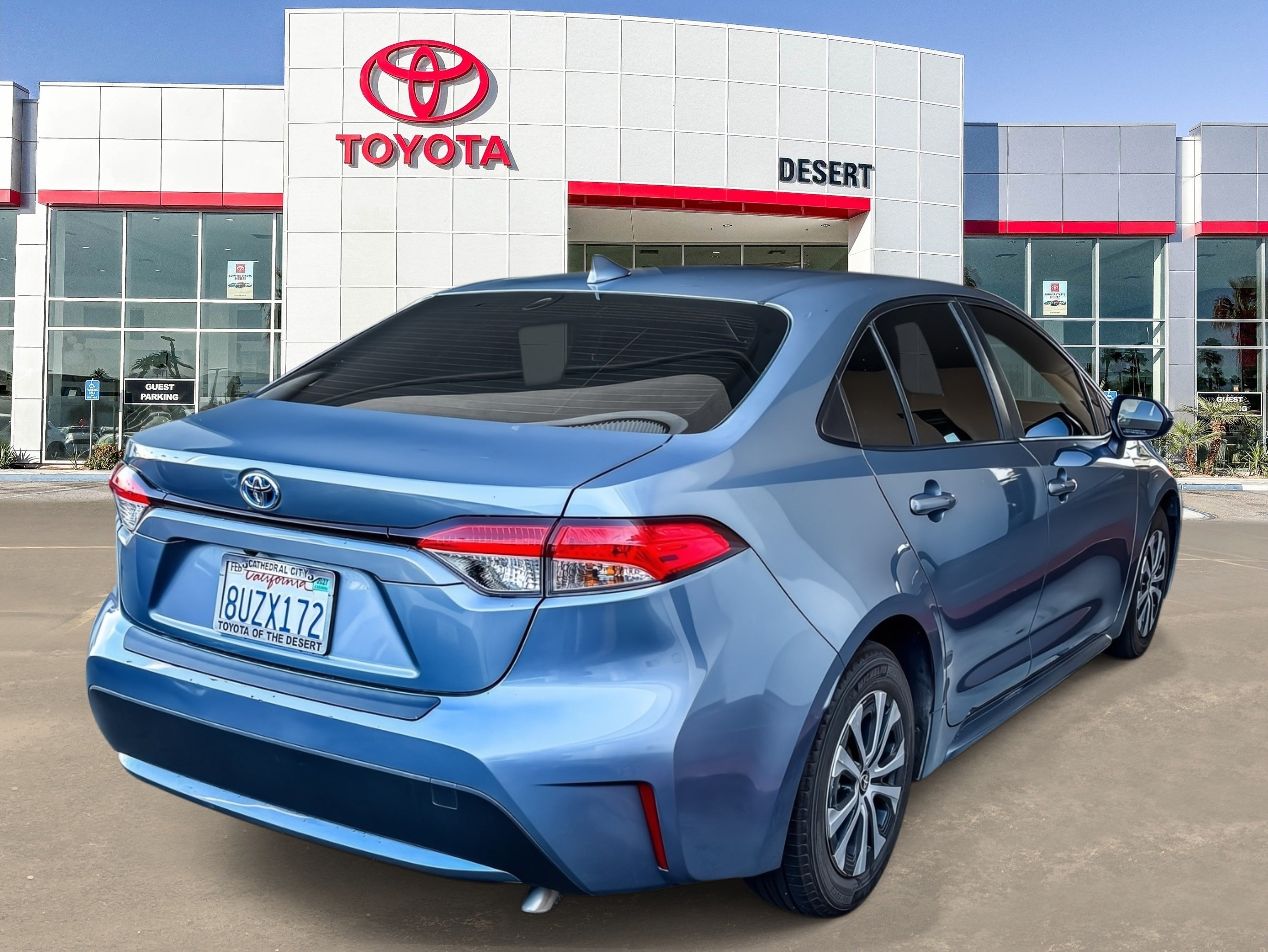 Used 2021 Super White Toyota Hybrid LE image 5
