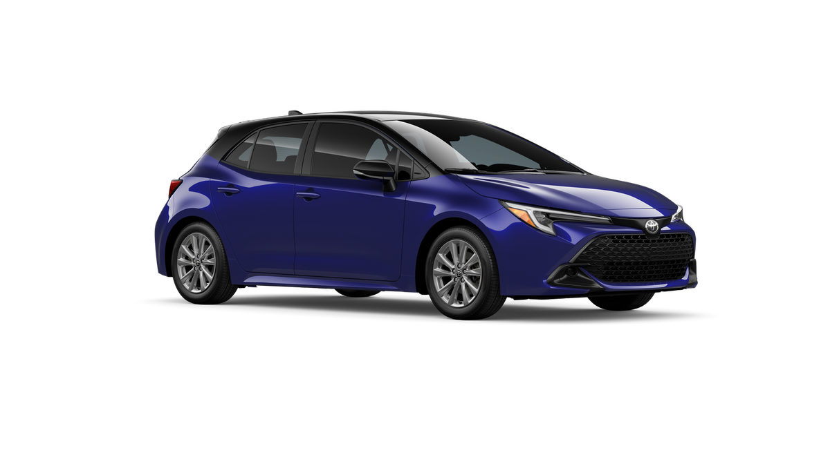 New 2026 Blue Crush Metallic with Midnight Black Metallic roof Toyota SE image 26