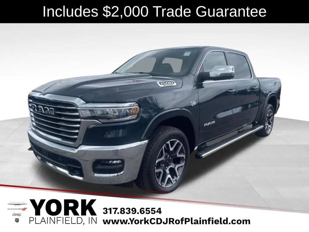 New 2026 Forged Blue Metallic Exterior Paint RAM Laramie image 1