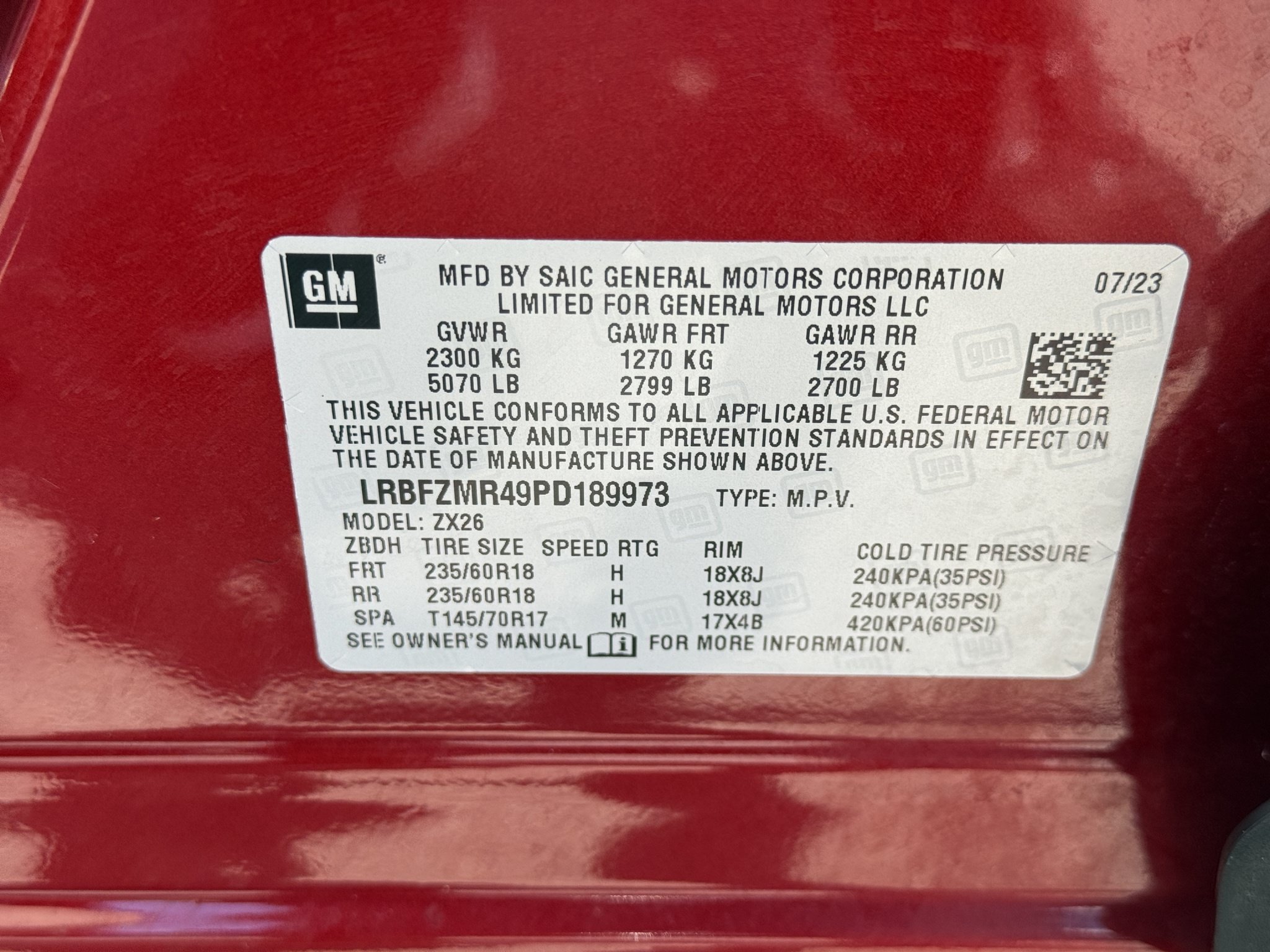 Used 2023 Cinnabar Metallic Buick Preferred image 28