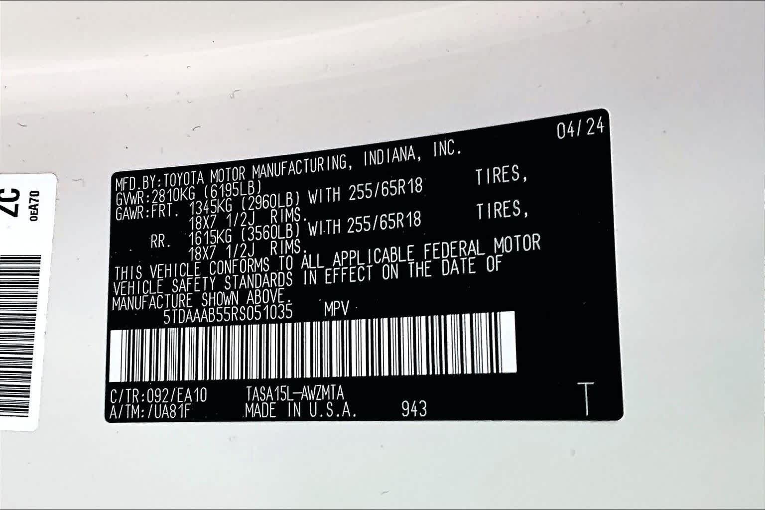 Used 2024 Coastal Cream Toyota XLE image 29