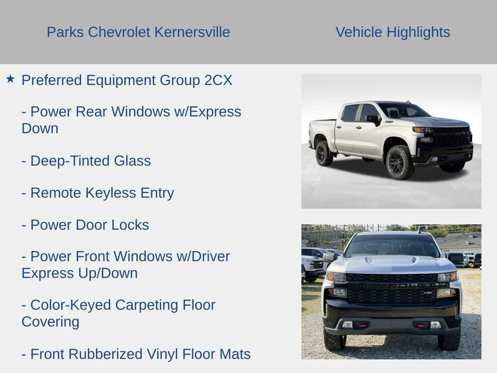 Used 2021 Silver Chevrolet Custom Trail Boss image 10