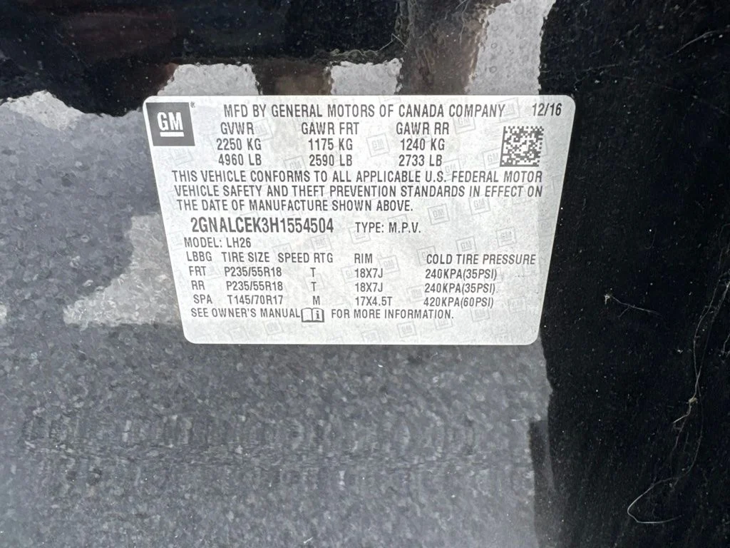 Used 2017 Mosaic Black Metallic Chevrolet LT image 14