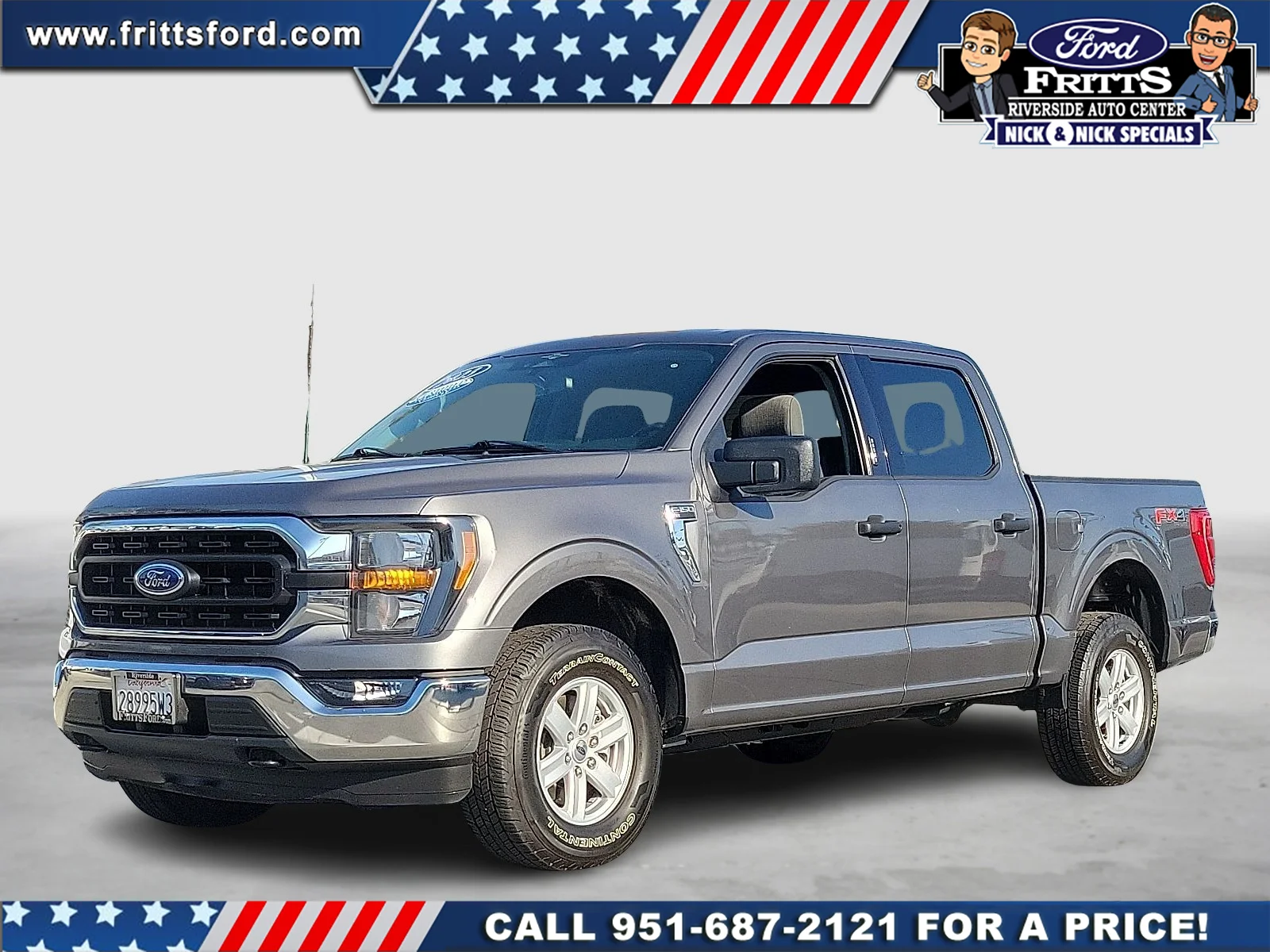 Certified Used 2023 Gray Metallic Ford XLT image 1