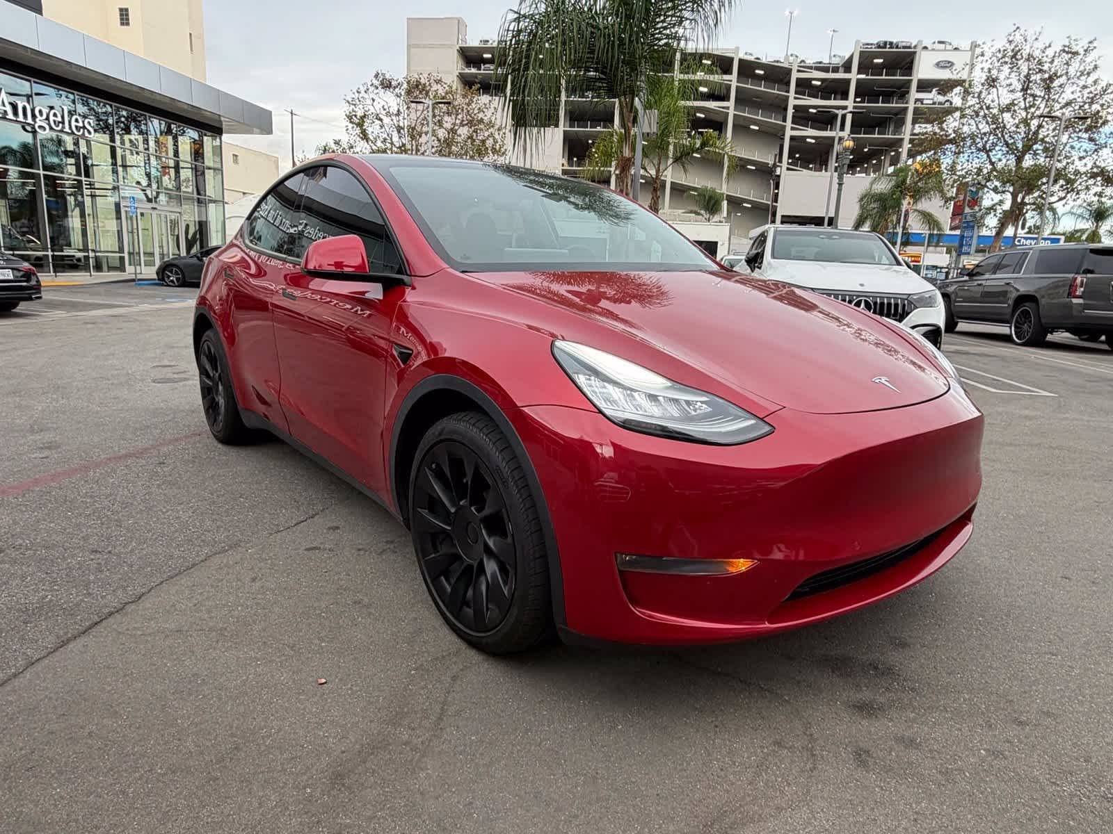 Used 2020 Red Multi-Coat Tesla Performance image 5