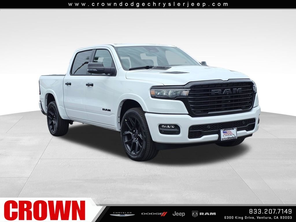 New 2026 Bright White Clear-Coat Exterior Paint RAM Laramie image 3