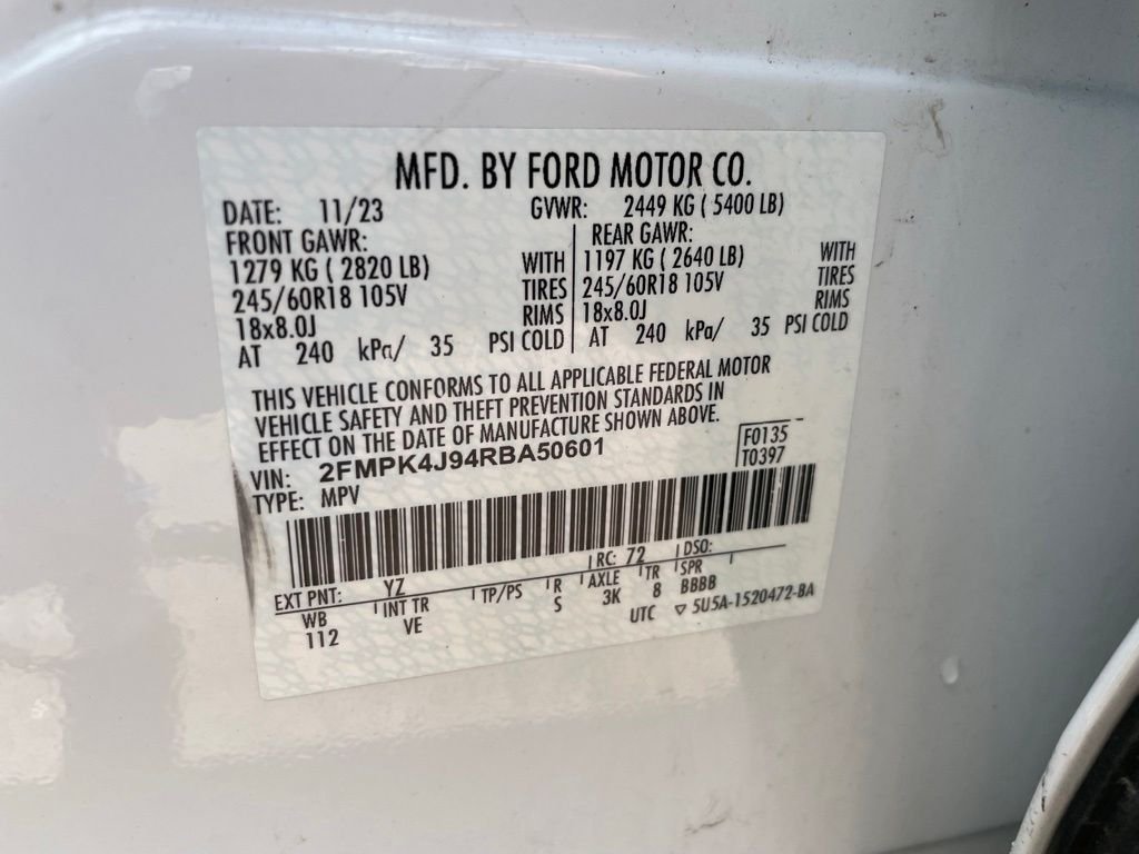 Used 2024 White Ford SEL image 32