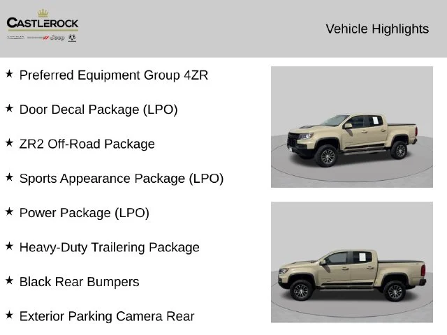 Certified Used 2022 Beige Chevrolet ZR2 image 2