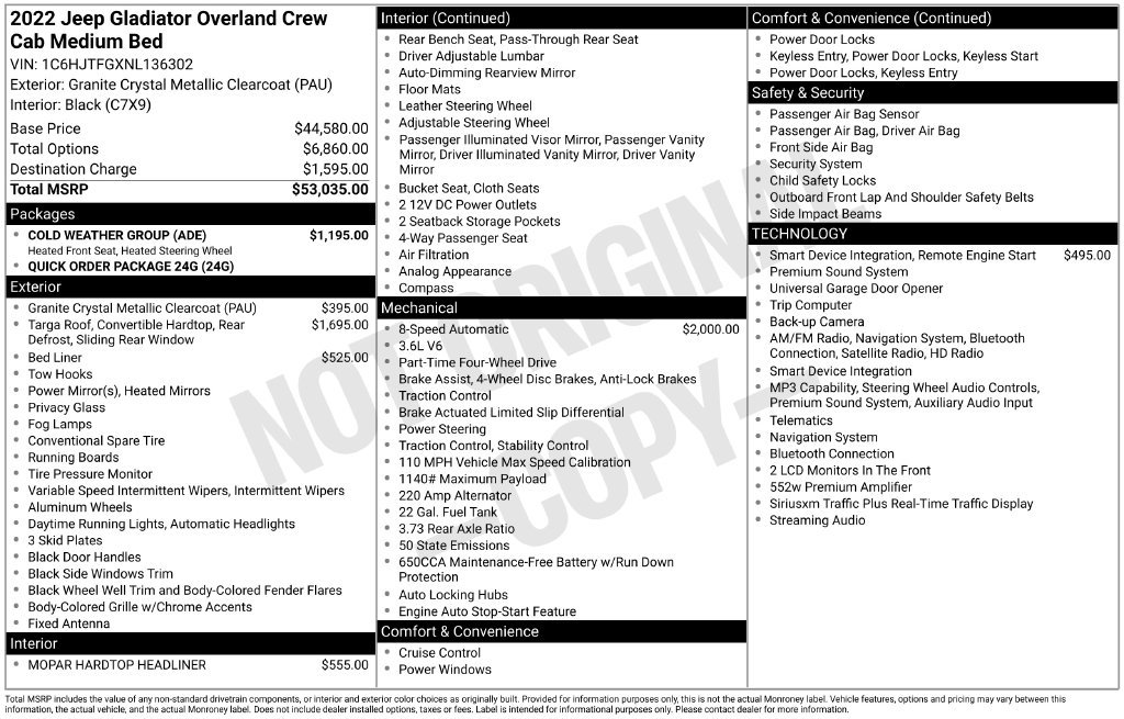 Used 2022 Gray Jeep Overland image 23
