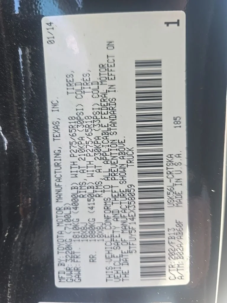 Used 2014 Black Toyota SR5 image 13