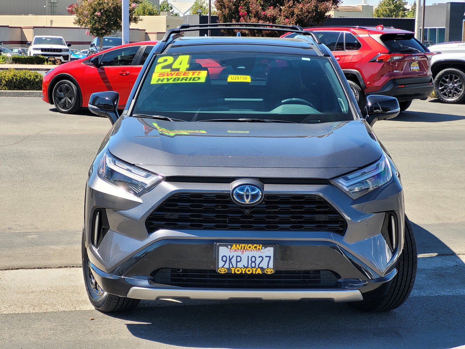 Certified Used 2024 Silver Toyota Hybrid XSE image 2