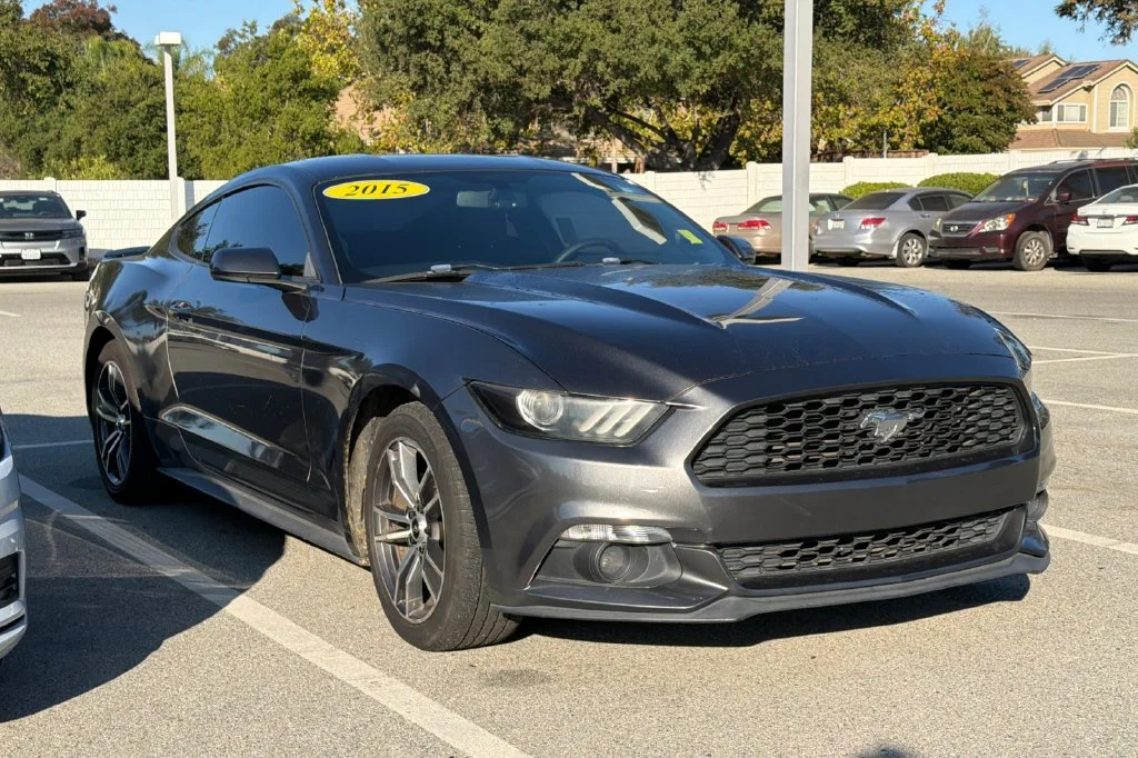 Used 2015 Ford Mustang EcoBoost with VIN 1FA6P8TH1F5418767 for sale in Morgan Hill, CA