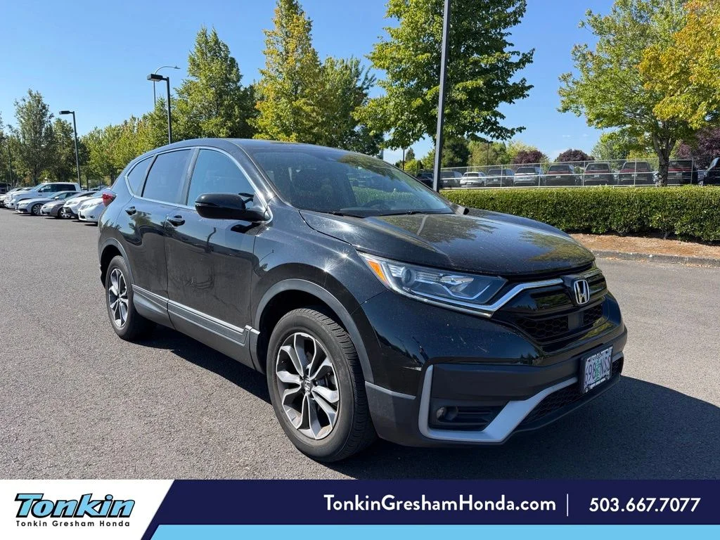 Certified Used 2021 Crystal Black Pearl Honda AWD EX image 1