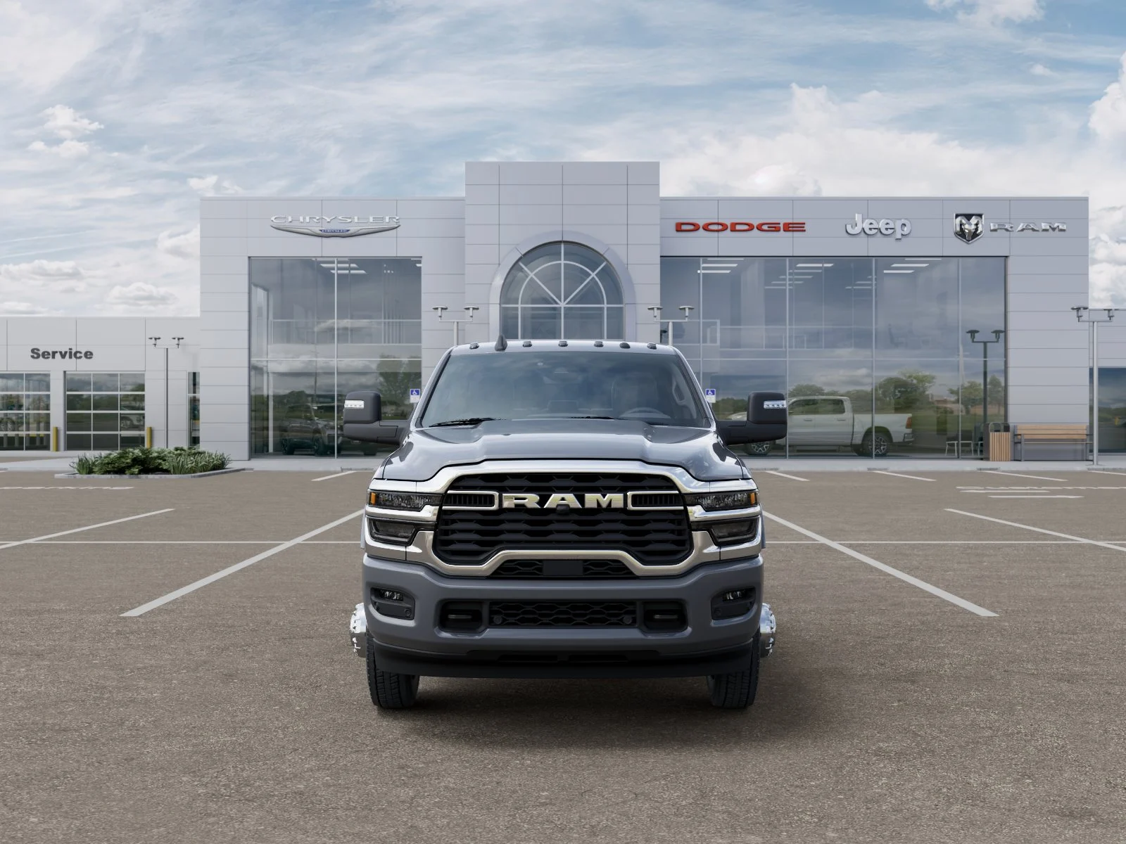 New 2026 Ceramic Gray Clear-Coat Exterior Paint RAM Laramie image 78
