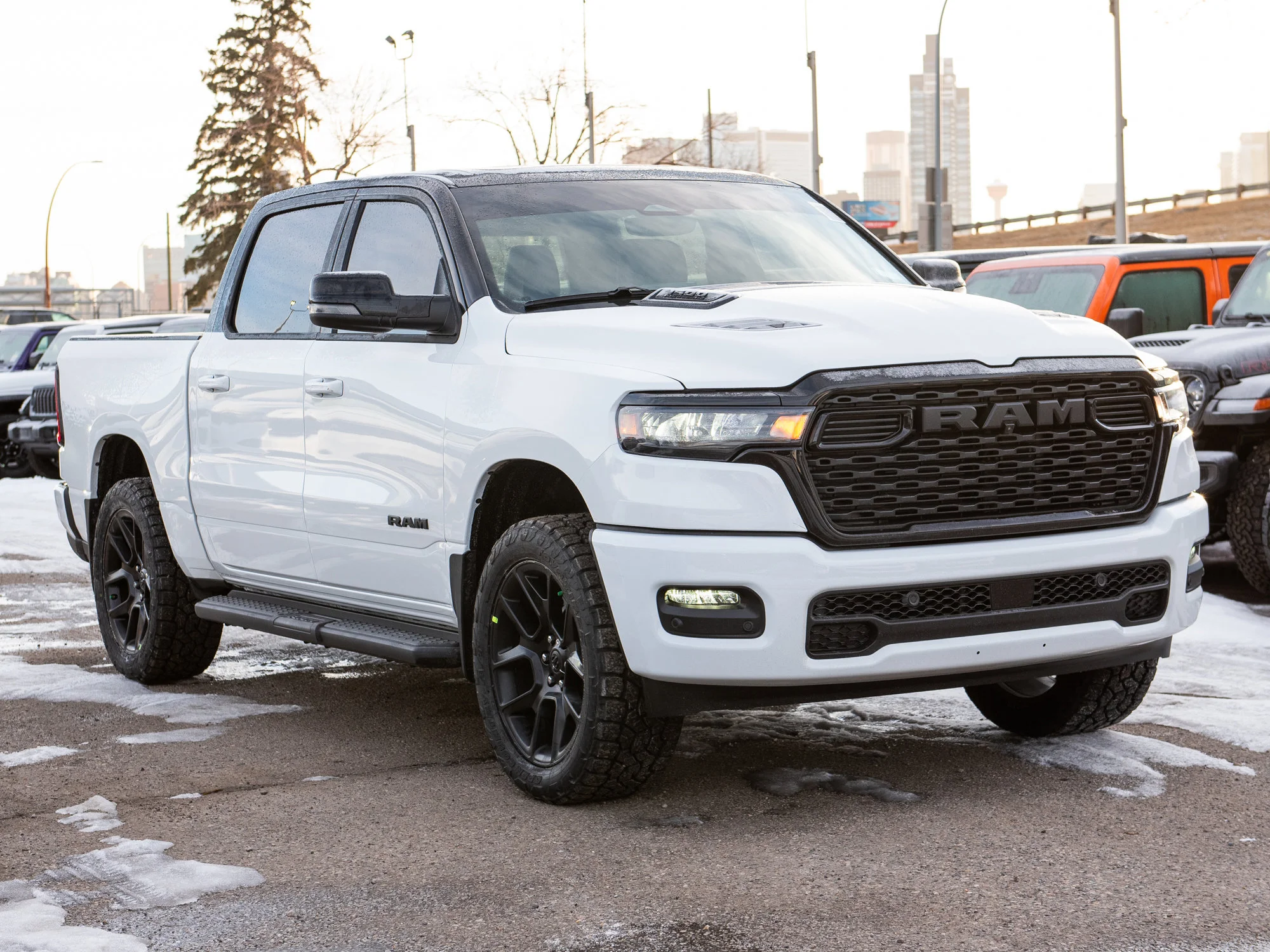 New 2026 White RAM Sport*, 2 Inch Lift, 33 Inch Tires image 9