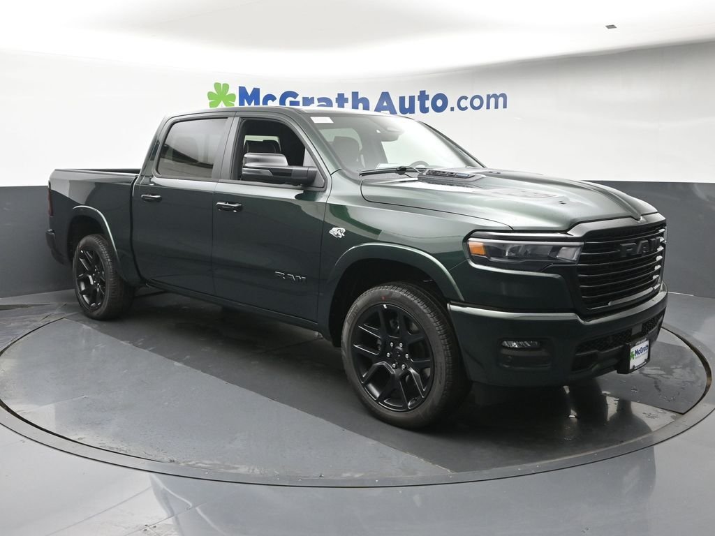 New 2026 Serrano-Green Metallic Exterior Paint RAM Laramie image 2