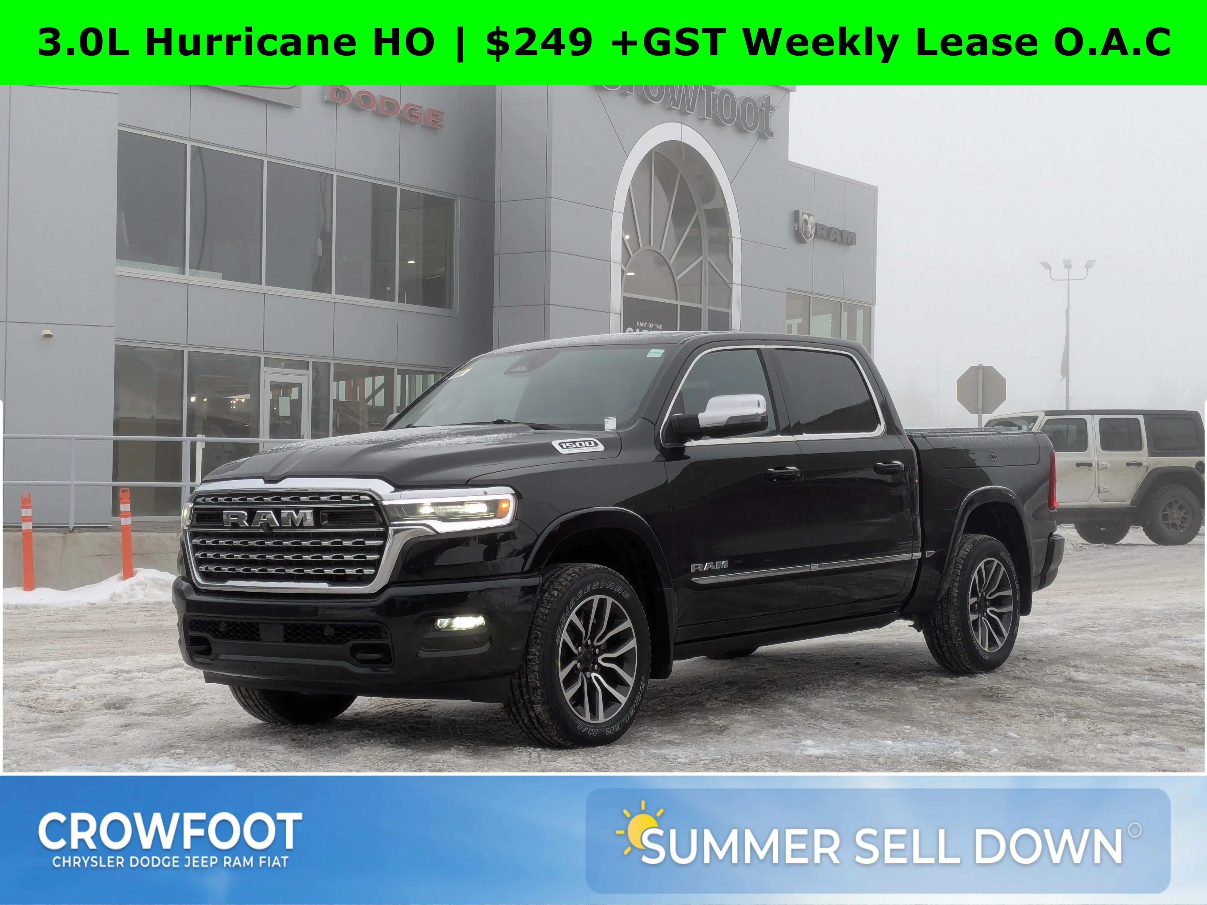 New 2026 Black RAM Limited - PANO SUNROOF - HEADS UP DISPLAY - RAMBOX CARGO & TONS MORE! image 1